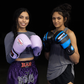 Image of two of our instructors for women's classes at Ultimate Martial Arts Muay Thai and kickboxing gym in Mississauga, Ontario, Canada