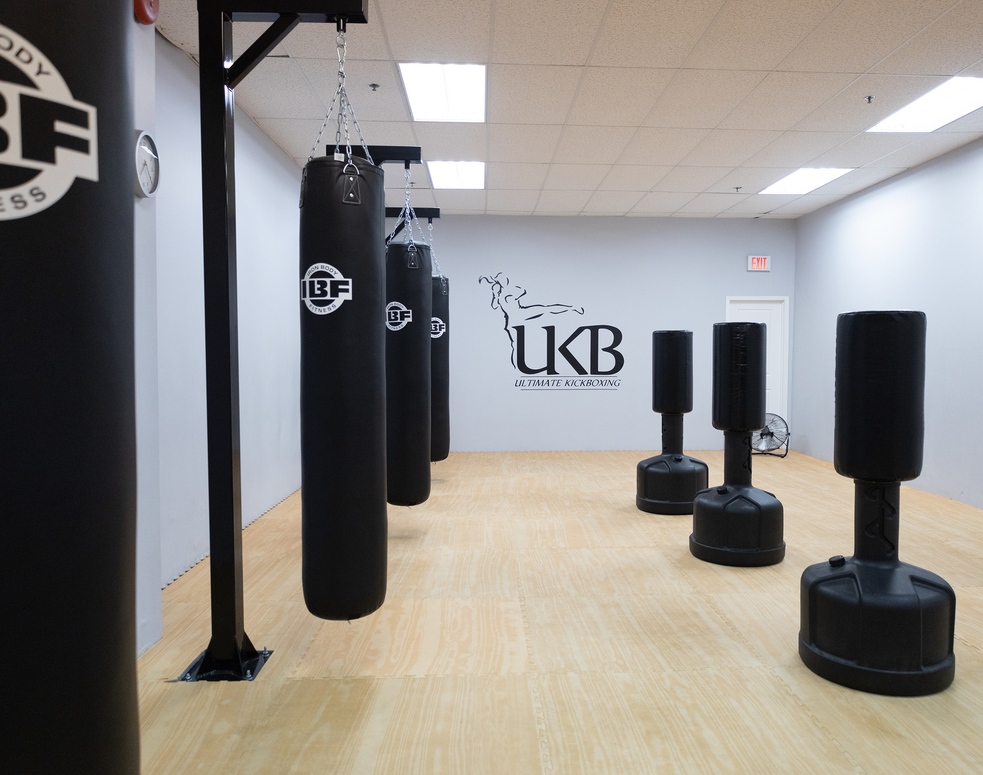 Another image of women's gym area at Ultimate Martial Arts & Fitness Muay Thai and kickboxing gym in Mississauga, Ontario, Canada